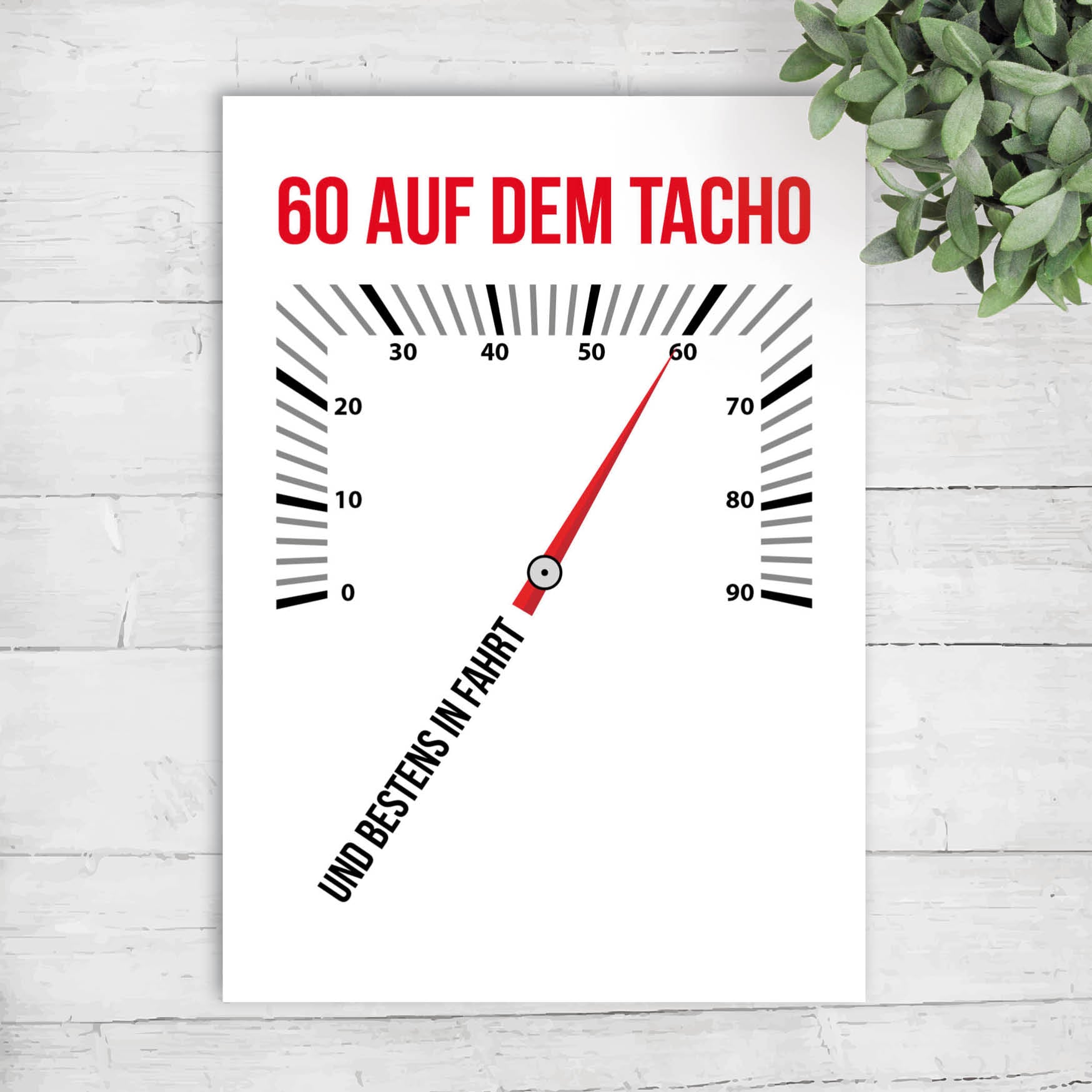 Einladung zum 60. Geburtstag – 60 auf dem Tacho… und bestens in Fahrt